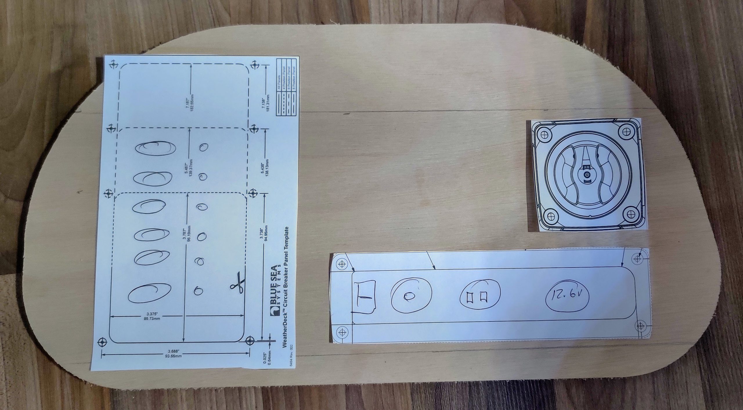 PocketShip electrical panel planning